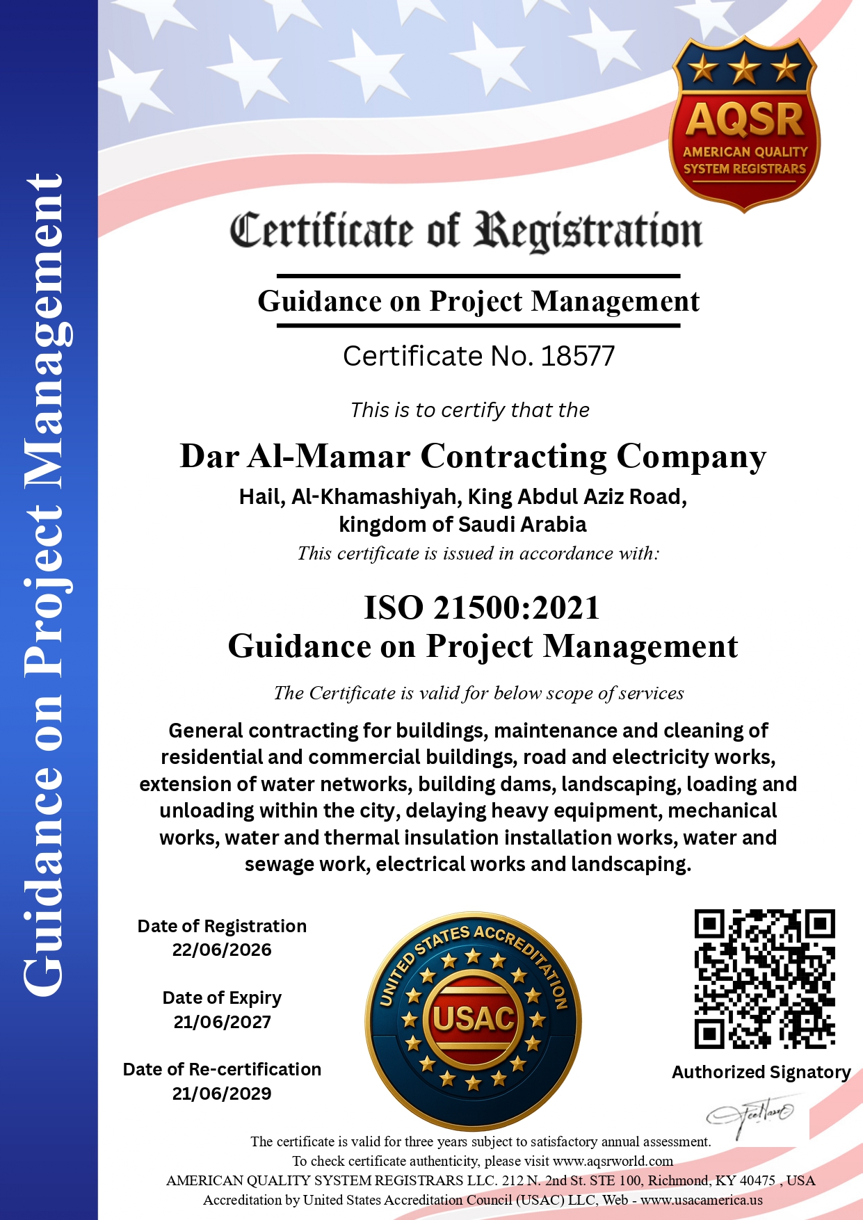 Dar-Al-Mamar-Contracting-CompanyISO215002021_page-0001